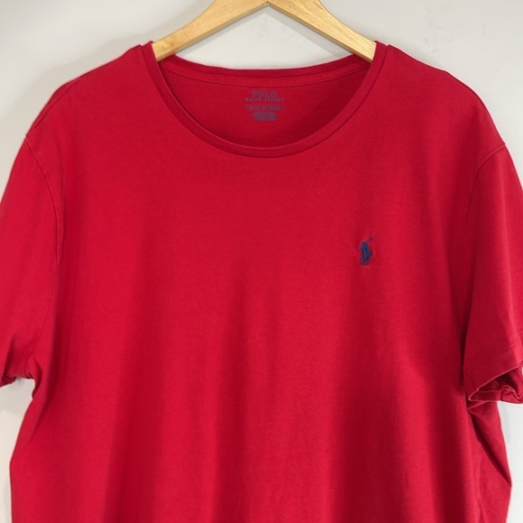 Polo Ralph Lauren Red T-Shirt Embroidered Logo Short Sleeve Crewneck XL *As Is* - Picture 3 of 14